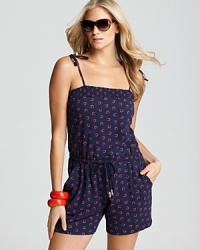 Make a playful statement with this horseshoe printed romper from French Connection. Ideal for post plunge style, it's lucky motif is sure to land you in the winner's circle.