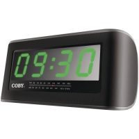 Coby CRA108BLK Digital AM/FM Jumbo Alarm Clock Radio - Black