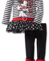 Disney Girls 2-6X 2 Piece Minnie Mouse Oh My Legging Set