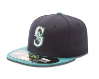 MLB Seattle Mariners Authentic On Field 59Fifty Cap Navy/Teal