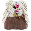 Disney Minnie Mouse Gold Dots Vanilla Tulle Dress 2T-5T