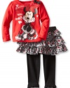 Disney Girls 2-6X 2 Piece Whats A Girl To Do Minnie Skegging Set