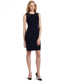 Vince Camuto Women's Zip Back Sheath Dress, Deep Sea, 8