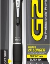 Pilot G2 Pro Retractable Gel Ink Roller Ball Pen, Fine Point, Gray Barrel, Black Ink (31147)