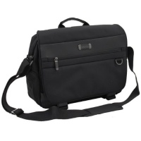 Kenneth Cole Reaction R-Tech Laptop Notebook Computer Flap Over Briefcase - Black