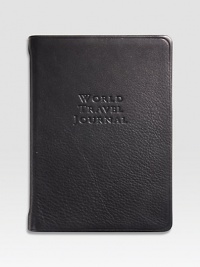 This traveler's must-have includes summary pages for jotting down your adventures, full color maps, toll-free numbers, world weather, distances and international dialing codes.LeatherHandmade320 pagesAbout 5 X 6Made in USA