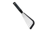 Kuhn Rikon SoftEdge Slotted 12-Inch Spatula, Graphite Edge and Handle