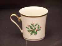 Lenox Holiday Gold Banded Ivory China Mug