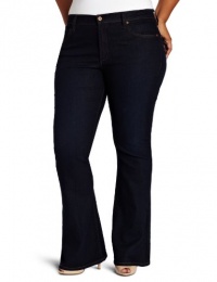 James Jeans Women's Plus-Size Juliette Z Flare Wash Jean, Dark Indigo, 16W