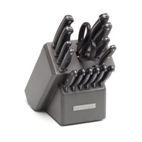 KitchenAid Triple Riveted 16-Piece Set in Silverite Block