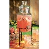 Glass Drink Dispenser Beverage Jar & Stand Lemonade