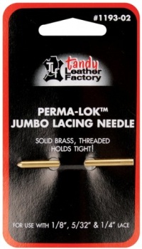 Leather Factory Perma Lok Jumbo Lacing Needle-For 1/8, 5/32