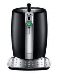 KRUPS and Heineken B100 BeerTender with Heineken Draught Keg technology, Black and Stainless Steel