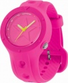 Converse Women's VR001630 Rookie Classic Analog and Neon Pink Silicone Strap Watch