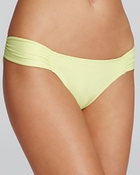 Stay stylish in this foxy L*Space bikini bottom that goes beyond basic with a chic, ruched silhouette.