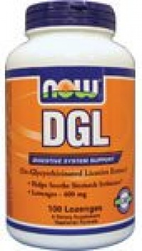 DGL by NOW Foods - Digestive Support (400mg - 100 Lozenges)