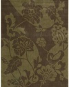 Nourison Zanibar  Large Flowers Brown 2.0-Feet by 5.9-Feet Polyacrylic Area Rug