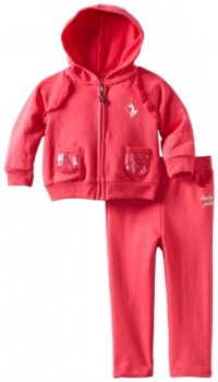 Baby Phat Infant 2 PC Track Set,Geranium,24 Months