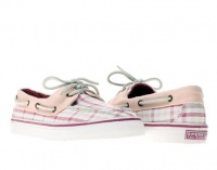 Sperry Top-Sider Women's Bahama 2-Eye Lace-Up,Raspberry Seersucker Plaid,7.5 US