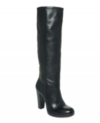 INC International Concepts' Aria tall dress boots make sleek and sexy look so easy.