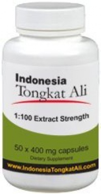 Indonesia Tongkat Ali Extract (100:1 extract strength) - 50 capsules - Natural Testosterone Booster [also known as Longjack or Eurycoma Longifolia Jack]