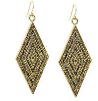 Bar III Earrings, Gold-Tone Large Diamond Shape Earrings