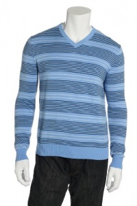 Nautica Men's Blue V-Neck Sweater