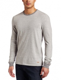 Converse By John Varvatos Mens Long Sleeve Slubbed Crew Sweater