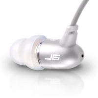 JBuds J6 High Fidelity Ergonomic Earbuds Style Headphones (Titanium Silver)