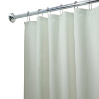 InterDesign 72-Inch-by-72-Inch Fabric Waterproof Shower Curtain Liner, Celery Green