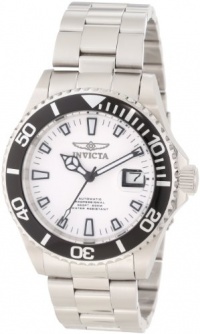 Invicta Men's 1002 Pro Diver Automatic White Dial Stainless Steel Watch