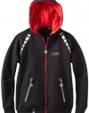 LRG - Kids Boys 2-7 Reflective Tech Hoodie, Black, 4