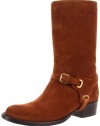 Ralph Lauren Collection Women's Isaline Bootie,Snuff Calf Suede,6 B US