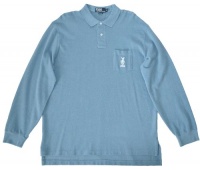 Ralph Lauren Long Sleeve Solid Mesh Knit (X-Large, Weatherd Blue)