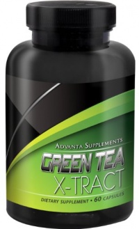 Advanta Supplements Green Tea X-tract, 500mg, 60 Capsules