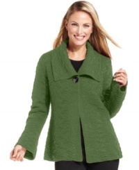 Add a bell-sleeve silhouette to your closet with JM Collection's latest petite sweater--chic style at an amazing price!