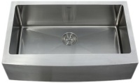 Kraus KHF200-33 33-Inch Farmhouse Apron Single Bowl 16 gauge Kitchen Sink, Stainless Steel