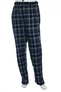 Perry Ellis Flannel Plaids (Large) Blue, Gray and White Pajama Pants