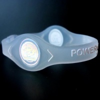 Power Balance Silicone Wristband Bracelet (Color:clear; Size: M)