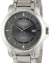 Caravelle by Bulova Men's 43D102 Distinctive Grey Diamond Dial Watch