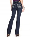 Stitching details add stylish flair to these petite Seven7 bootcut jeans -- perfect as your go-to everyday pair!