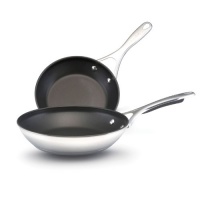 KitchenAid Gourmet Stainless Steel Nonstick 8 & 9.5 Skillet Twin Pack