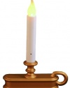 Good Tidings LED Single-Tier Christmas Window Christmas Candle with Sensor, Antique Finish, Cordless