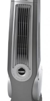 Lasko #4930 35 Remote Control Oscillating High Velocity Fan, Gray