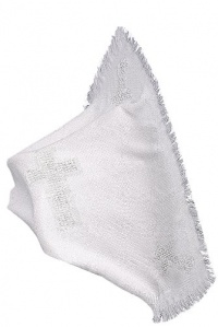 Lauren Madison boy girl Christening Baptism Special occasion Unisex-Baby Infant Knit Blanket, White, One Size