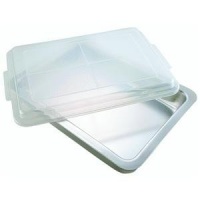 AirBake Ultra by T-fal 08606PA T492BDA2 Natural Oblong 15.5 x 10.5 x 3-Inch Baking Cake Pan with Cover Bakeware, 13 x 9 x 2.25