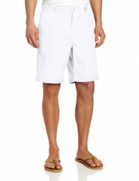 Perry Ellis Men's Big-Tall Solid Cotton Flat Front Short