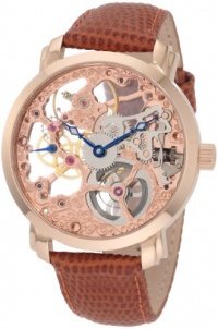 Akribos XXIV Men's AK406RG 'Davinci' Rose Gold-Tone Mechanical Watch