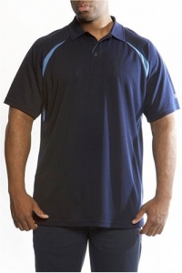 Russell Athletic Men's Big & Tall Dri Power Short Sleeve Three Button Polo