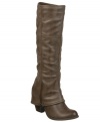 Tall and lean. The Fergalicious L-Ryder boots feature zippers on both sides for a trendy look.